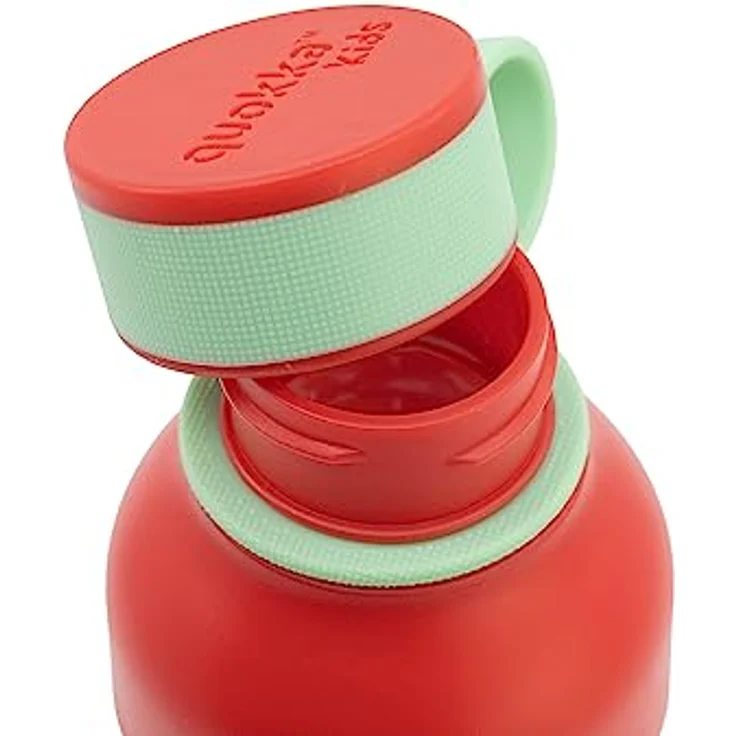 QUOKKA KIDS ICE HAPPY QUOKKA | FLASCHE AUS ECOZEN MIT EDELSTAHL-AUFHÄNGER 430 ML – Bild 3