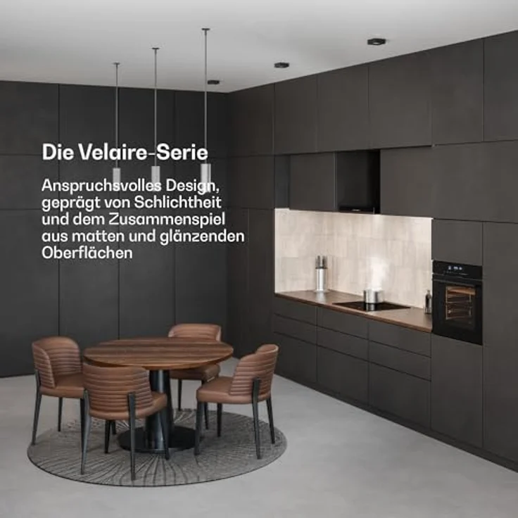 Klarstein Velaire Einbaubackofen 60 cm, 74L, 13 Funktionen, Energieeffizienz A+, Touch-Bedienung, Timer, leicht zu reinigen, schwarz – Bild 2