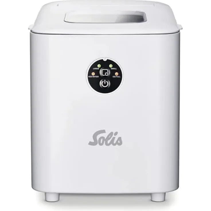 SOLIS OF SWITZERLAND Eiswürfelmaschine Ice Cube Express, Typ 8510, 2 Größen, 8 Eiswürfel in 10 Minuten, 1 L Volumen, klar-weiß