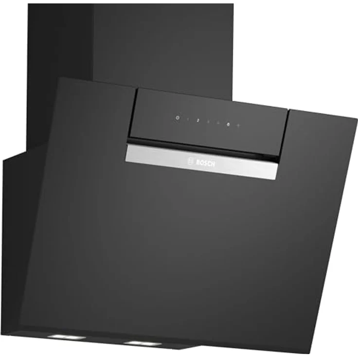 Bosch DWK67FN60 Serie 4 Smarte Dunstabzugshaube 60 cm Klarglas schwarz bedruckt Automatische Anpassung an Kochfeld Steuerung über Kochfeld Einstellbare Farbtemperatur - Preisvergleich – Bild 1