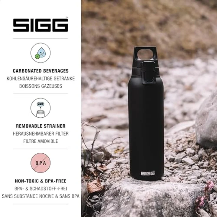 Sigg Hot & Cold One Isolierflasche light black – Bild 4