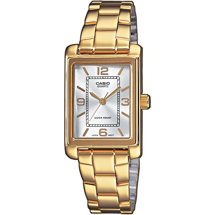 CASIO TIMELESS COLLECTION Quarzuhr LTP-1234PG-7AEG, Damenuhr mit eleganter Goldoptik
