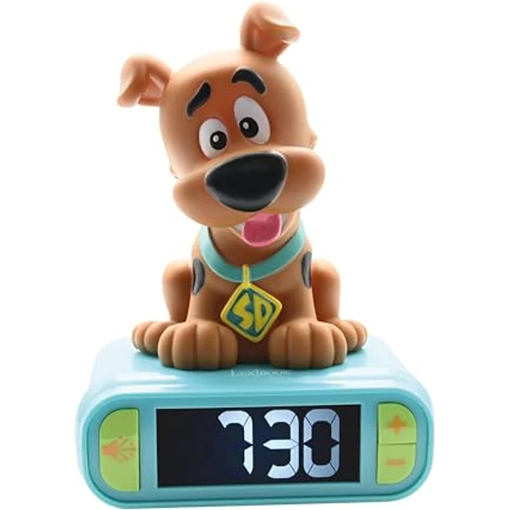 Lexibook Scooby-Doo Nachtlicht-Wecker RL800SDLXB mit LCD-Anzeige und einstellbarer Alarmfunktion – Bild 1