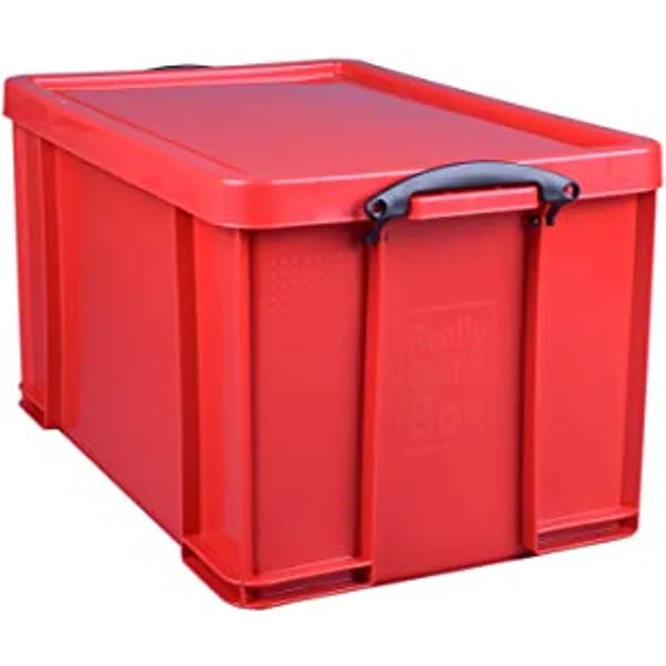 Really Useful Aufbewahrungsbox, Kunststoff, 84 l, Rot