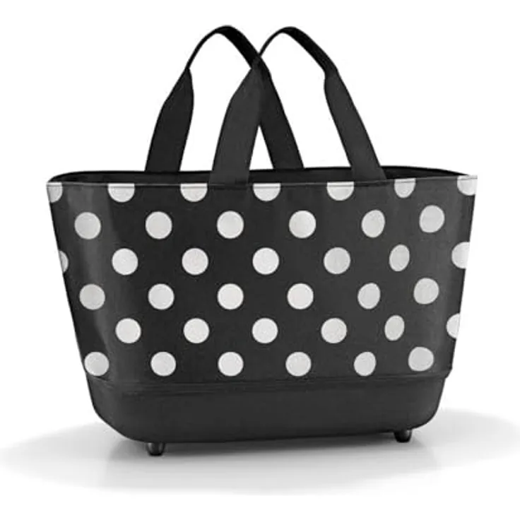 reisenthel shoppingbasket - Lässiger Einkaufsbegleiter mit hoher Funktionalität, Farbe:dots white