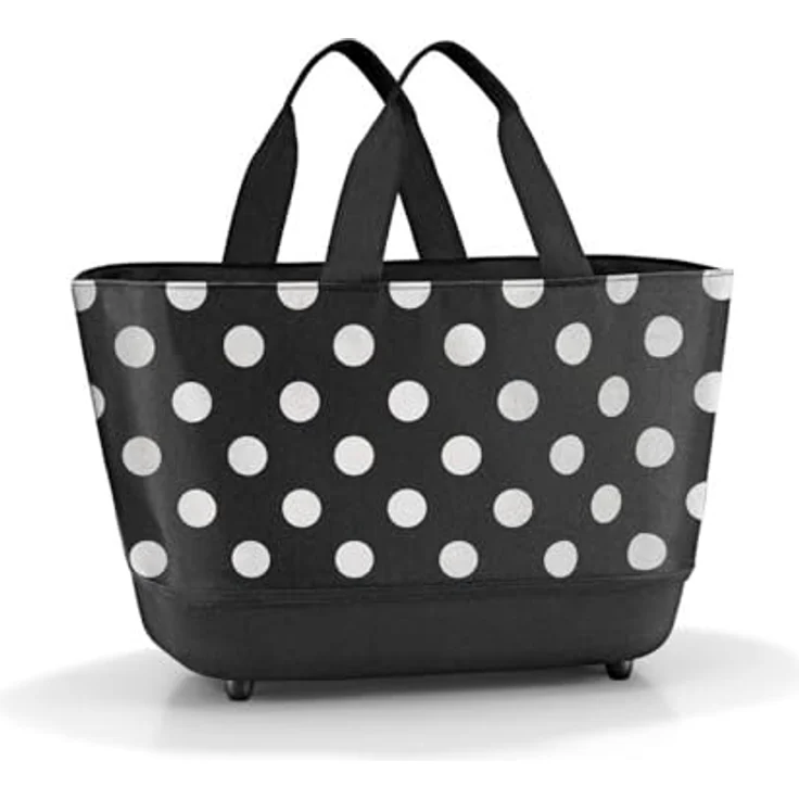 reisenthel shoppingbasket - Lässiger Einkaufsbegleiter mit hoher Funktionalität, Farbe:dots white – Bild 1