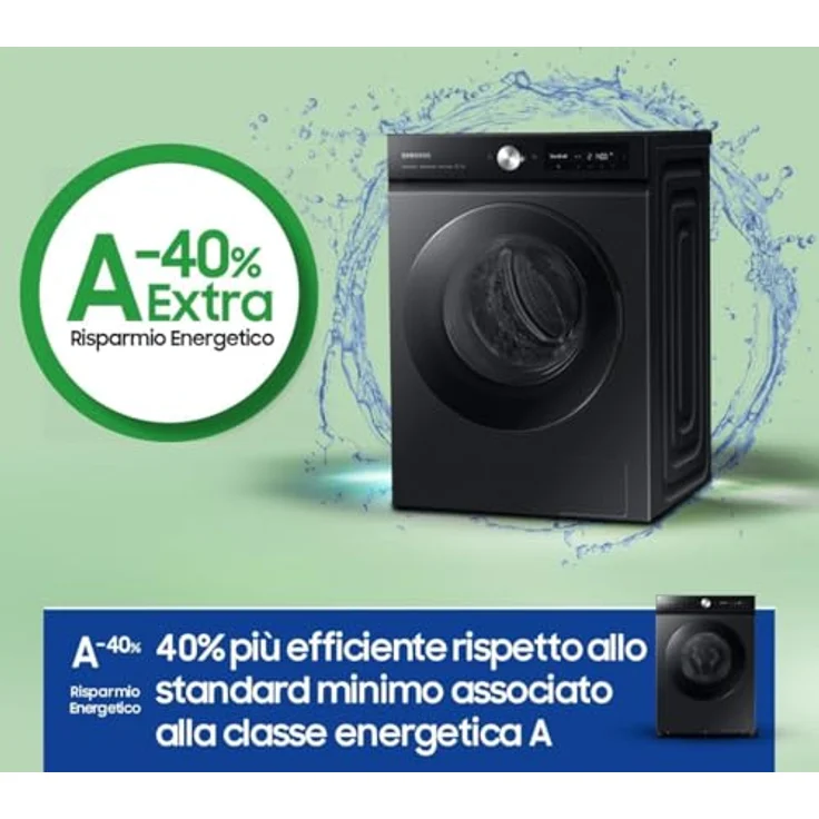 Samsung Bespoke Waschmaschine, freistehend, 11 kg, AI Control, QuickDrive, Dampfreinigung, Frontlader, A-40 % – Bild 2