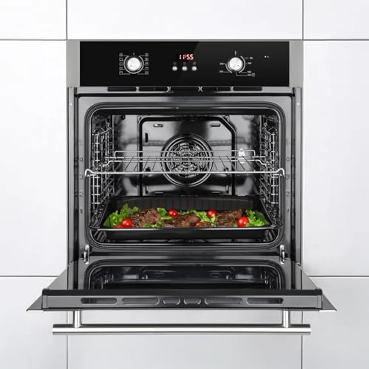 KKT KOLBE Autarkes Herdset SET8805CH5900RL, 60cm Einbaubackofen BO8805SS, 59cm Kochfeld CH5900RL, Grill, Heißluft, Energieeffizienzklasse A+, Automatik-Timer, Kindersicherung, Knebelbedienung – Bild 4