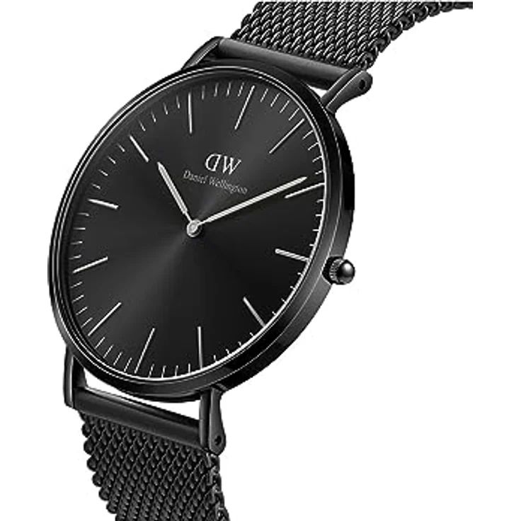 Daniel Wellington Classic Uhr 40mm Stainless Steel (316L) Black, Japanese Quartz Movement, bis 3ATM – Bild 3