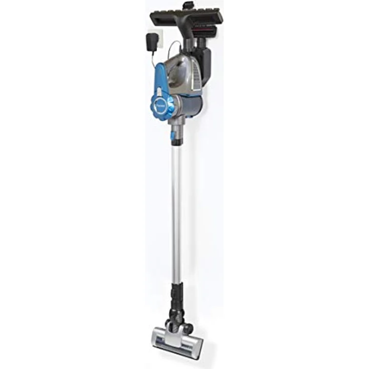 Bestron Kabelloser Handstaubsauger mit Stab, Beutellos, Kapazität: 0,6 l, 120 Watt, Blau-Grau – Bild 10