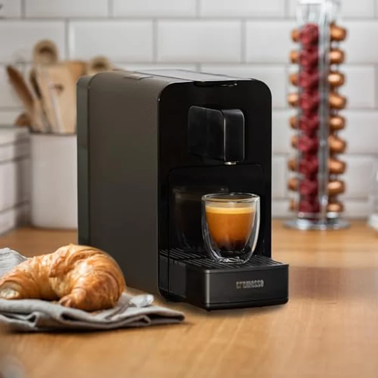 Cremesso Kaffeekapselautomat Viva Elegante - Volca, schwarze Kapselmaschine mit Lungo Grande Funktion, Energiesparmodus und Aroma-Vorbrühpause – Bild 4