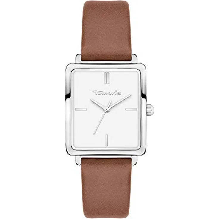 Tamaris Damen Analog Quarz Uhr mit Leder Armband TT-0015-LQ