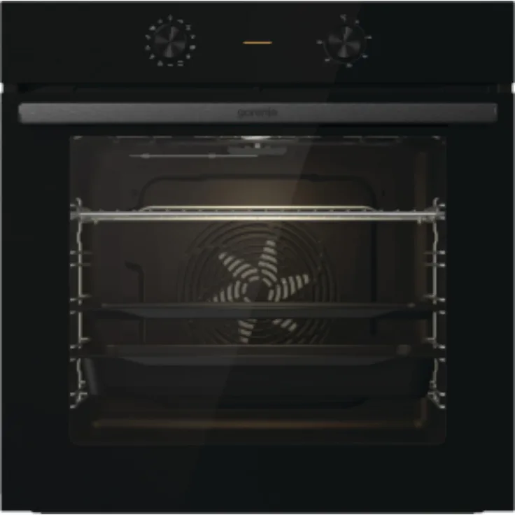 Gorenje BO6717E03BG Einbaubackofen, Multifunktion, 77 l Volumen, Energieeffizienzklasse A, schwarz