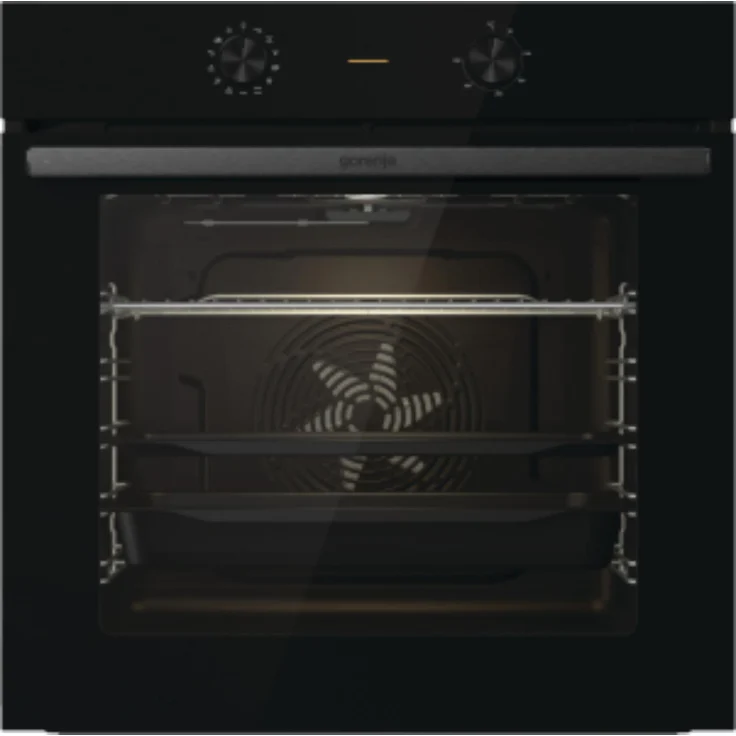 Gorenje BO6717E03BG Einbaubackofen, Multifunktion, 77 l Volumen, Energieeffizienzklasse A, schwarz