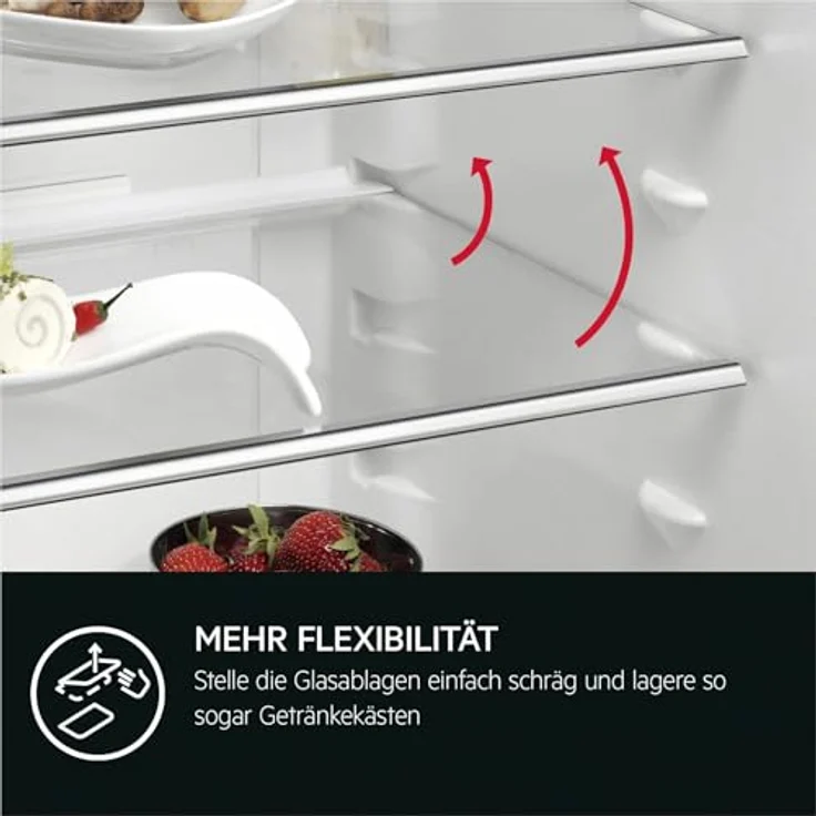 AEG OSF5O881EE Einbaukühlschrank Serie 5000, 124 Liter Gesamtnutzinhalt, 4-Sterne-Gefrierfach, LED-Beleuchtung, weiß – Bild 4