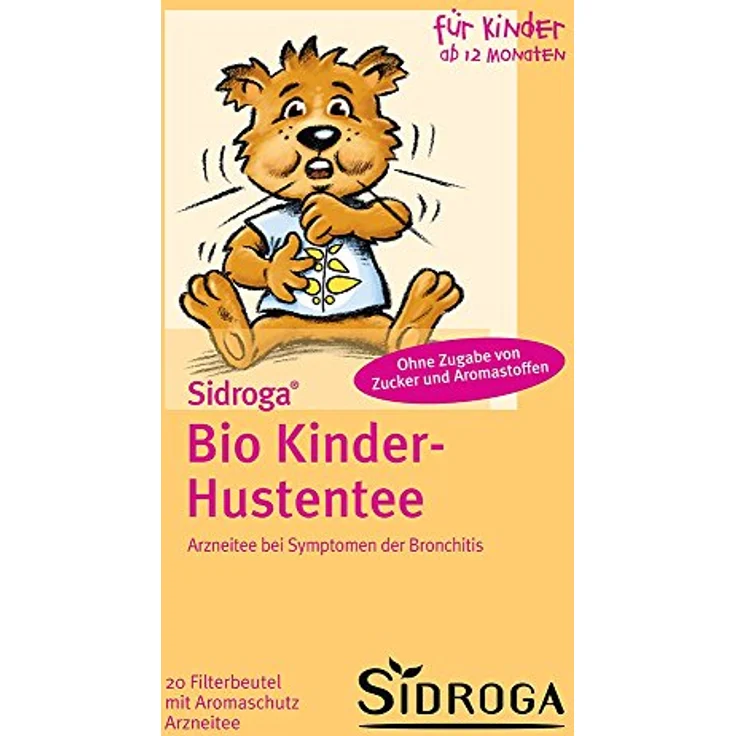 SIDROGA Bio Kinder-Hustentee, pflanzliches Arzneimittel in Filterbeuteln, 30 g für Atemwegserkrankungen – Bild 3