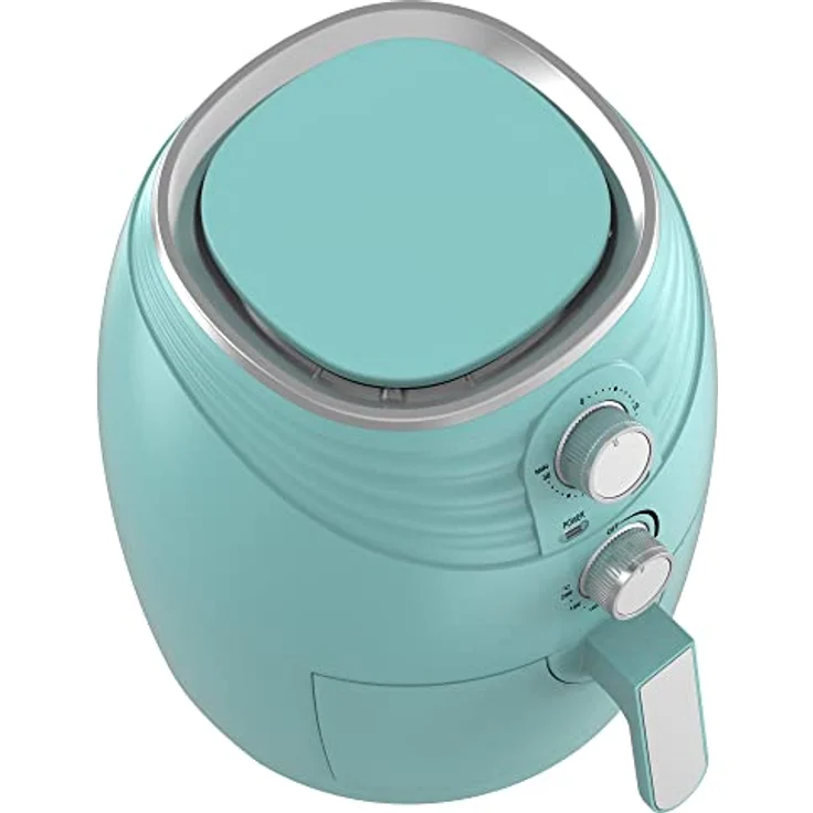 TurboTronic by Z-Line Heißluftfritteuse 3,5 Liter, Frittieren ohne Öl, 1200 W, Retro-Design, Camping Airfryer AF11M – Bild 6