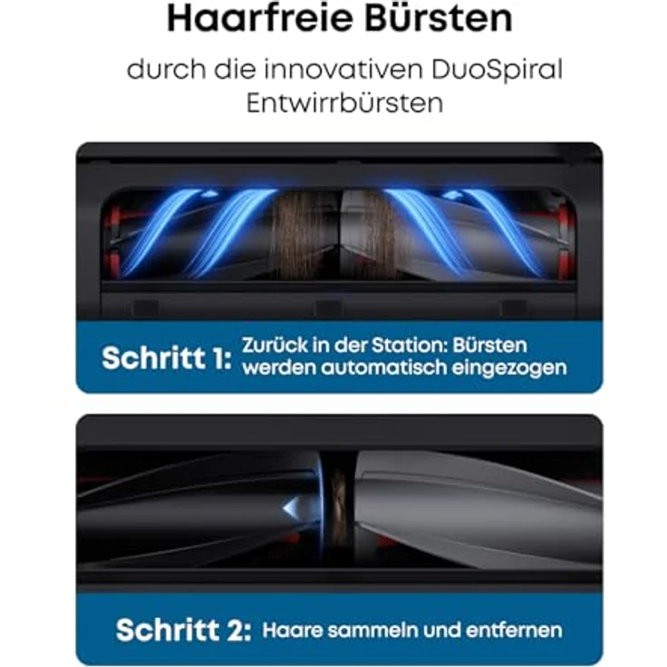 eufy Saugroboter Omni E28 HydroJet, 20000Pa Saugkraft, mit Tiefenreinigung, Wischfunktion, All-in-One-Station, App Control – Bild 6