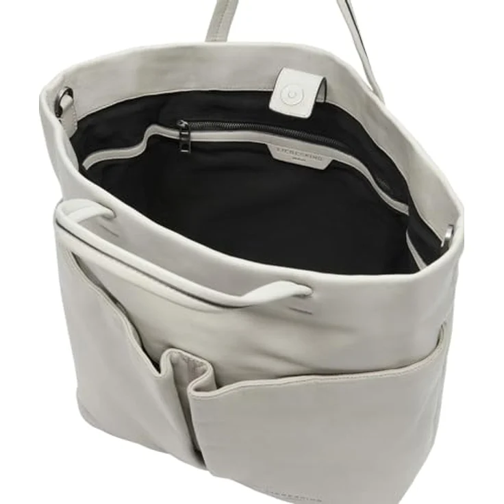 Liebeskind Berlin Shopper Tote L HERA SHEEP NATURAL, Leder, steel, 31x38x15 cm – Bild 3