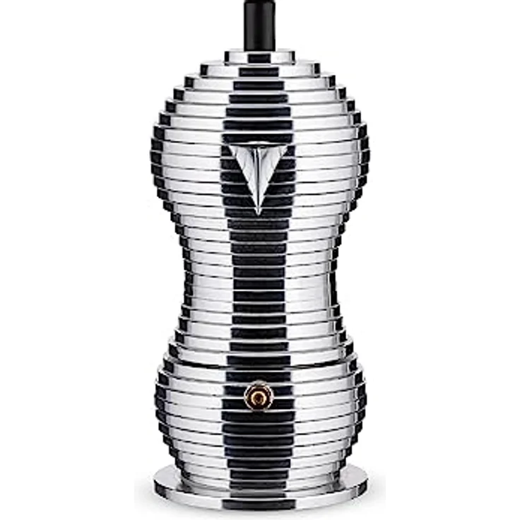 Alessi Kaffeekanne, schwarz, Aluminium, 5.4 x 14.5 x 33.5 cm – Bild 3