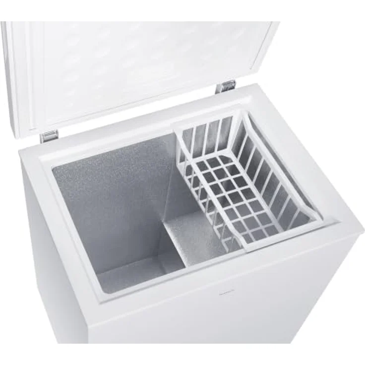 homeX FT1421-W Gefriertruhe, 142 Liter, 4-Sterne Gefrieren, leise 38 dB, inklusive Ablagekorb, kompakte Maße 70,5 x 85 x 56 cm – Bild 15