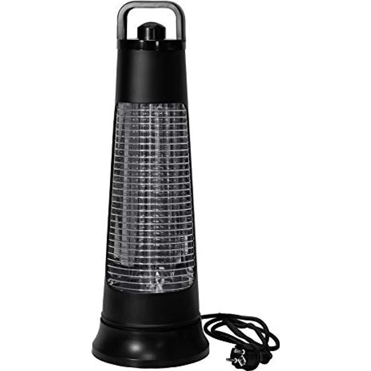 MAUK® 2172 Karbonfaser Infrarot Standheizgerät für den Außenbereich >Terrassenheizung< 300-600W, 230 V, Schwarz – Bild 2