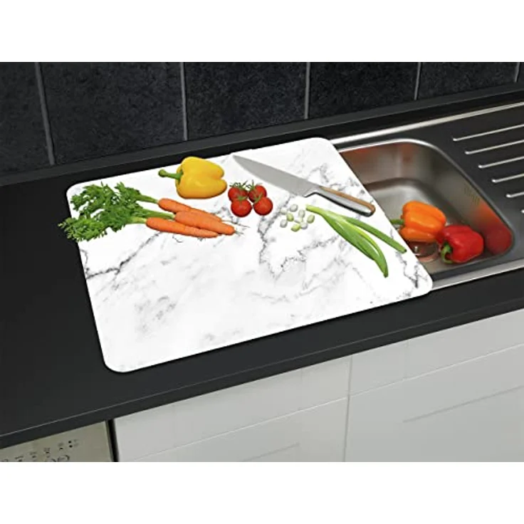 Wenko Multi-Platte Marmor, für Glaskeramik Kochfelder, Schneidbrett – Bild 6