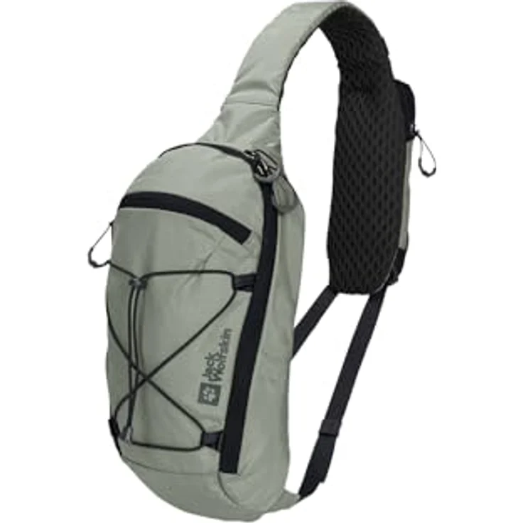 Jack Wolfskin Daypack CYROX SLING, 7 Liter Schultertasche aus recyceltem CROSS RIP 210D-Gewebe, Tragbar links/rechts – Bild 1