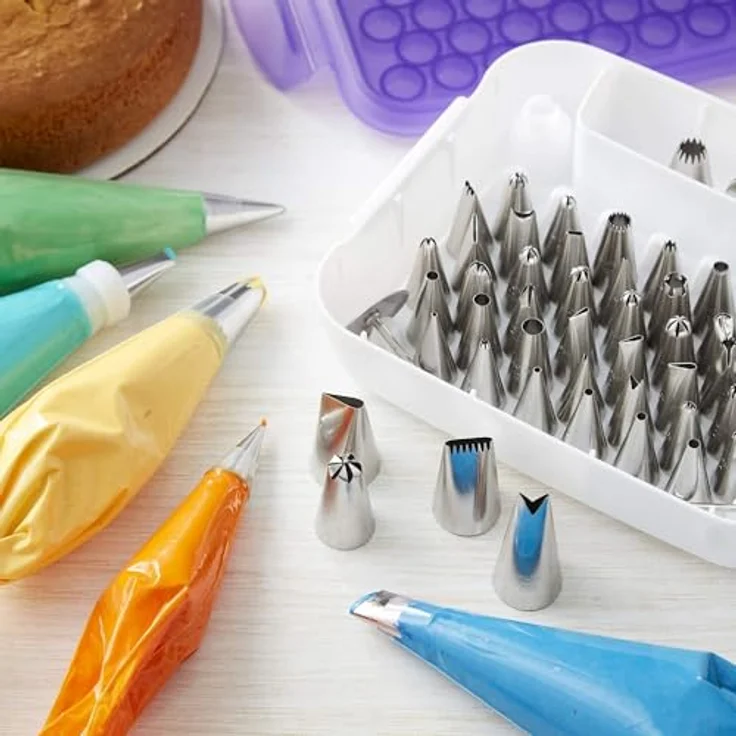 Wilton Set runde Spritztülle # 12 und offene Stern-Spritztülle # 21 – Bild 6