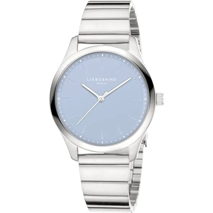 Liebeskind Berlin Armbanduhr LT-0387-MQ Silber, Damenuhr mit poliertem Edelstahlgehäuse und Edelstahlband – Bild 2
