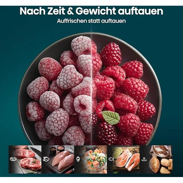 Hisense H23MOBS5HC, Mikrowelle mit Grill und Heißluft, 23 l, 900 W, Schwarz, Touch-Bedienung, 6 Automatikprogramme – Bild 12