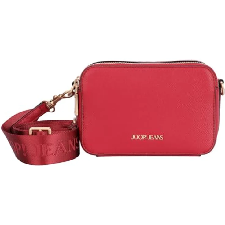 Joop! Jeans Cornice Mini Bag, Umhängetasche 18 cm, 100% Polyurethan, rot – Bild 1