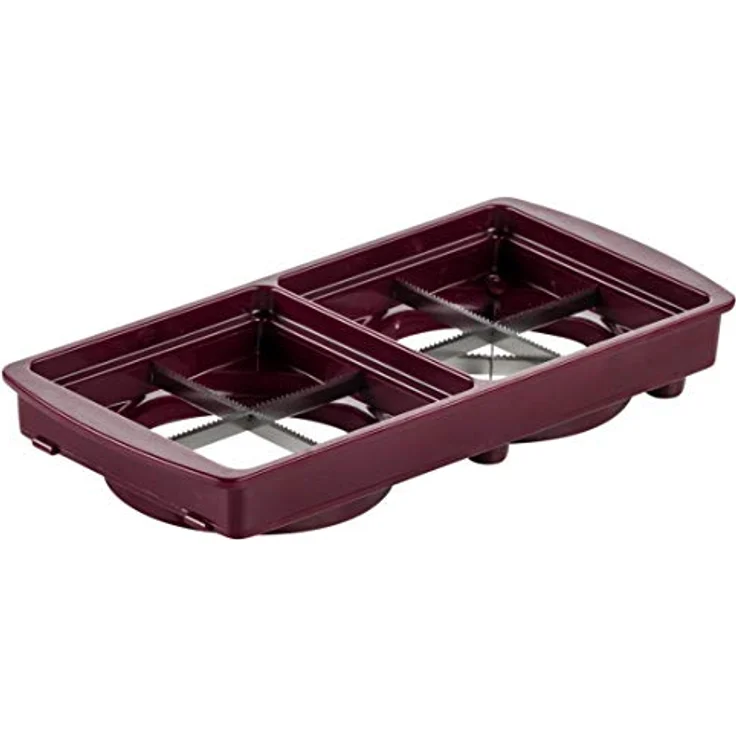 Nicer Dicer Plus 18 Teile dunkelrot – Bild 4
