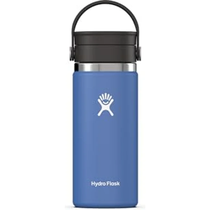 Hydro Flask - Coffee Flask - Reise-Thermos 473ml (16 oz) - Vakuumisolierter Edelstahl-Thermos - Auslaufsicher Flex-Trinkdeckel - Thermos für Kaffee - Größe Öffnung - Cascade – Bild 1