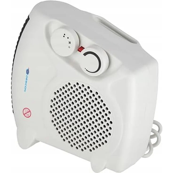 Dedra DA-T201, Heizlüfter mit vertikaler und horizontaler Luftstromrichtung, 2000W, 3 Luftstrommodi, Thermostat, Überhitzungsschutz – Bild 5