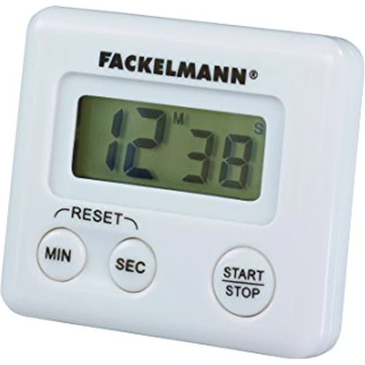 FACKELMANN Kurzzeitwecker, Digitale Küchenuhr, magnetische Eieruhr (Farbe: Weiß), Menge: 1 Stück – Bild 2
