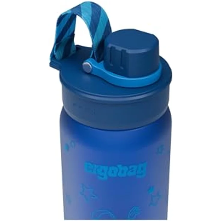 ergobag Trinkflasche, BPA-frei, 0,5 Liter, leicht zu reinigen, geschmacksneutral, hellblau – Bild 3