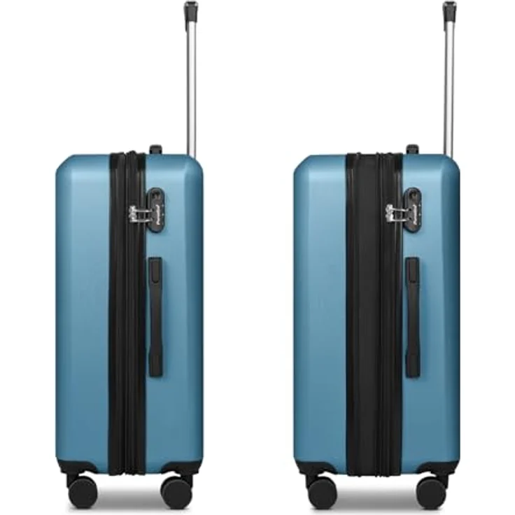 Check in Paradise 2.0 Trolley, mittelgroßer Koffer 44,5 x 27 x 68 cm, erweiterbar, aus stoßfestem ABS, mit Teleskopgriff, 74 Liter, für Damen und Herren – Bild 3