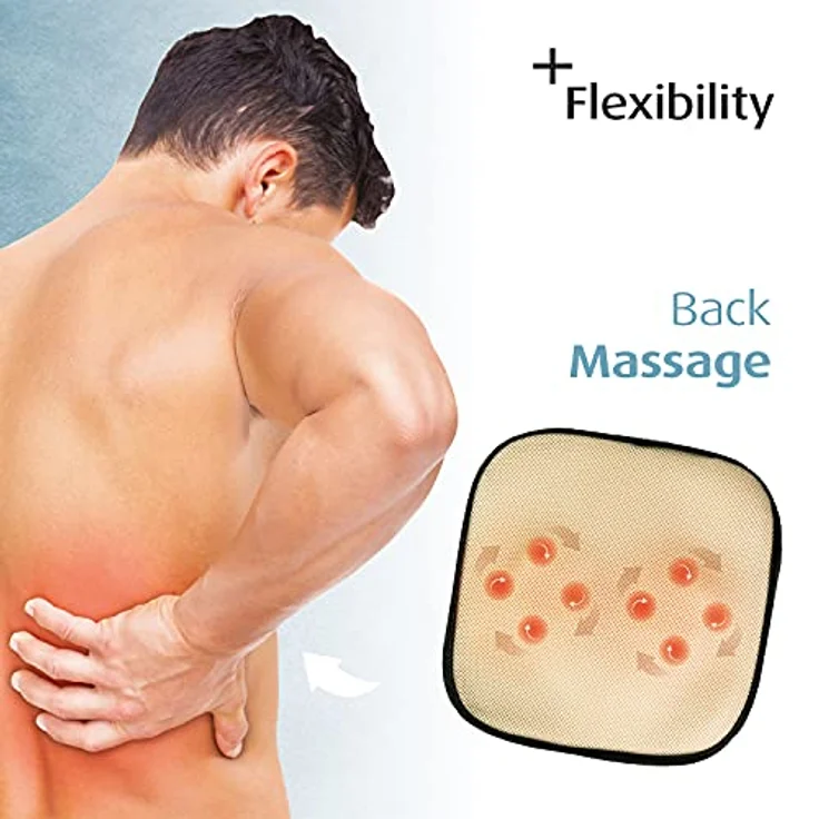 prorelax Shiatsu-Fußmassagegerät 121198 2 in 1 Massagegerät, mit zuschaltbarer Wärme, ideal zur Schmerzlinderung und Entspannung, rutschfest, atmungsaktiv, waschbar (schwarz) – Bild 4