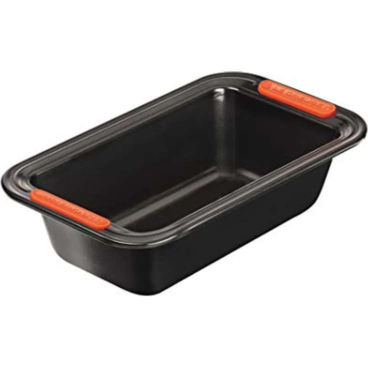 Le Creuset Antihaft Kastenform, Rechteckig, 23,5 x 13,5 cm, PFOA-frei, Sauerteigbeständig, Aus Karbonstahl gefertigt, Anthrazit-Orange – Bild 2