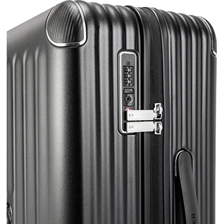 Bogner Trolleycase Piz Deluxe M Schwarz - Hochwertiger eleganter Rollkoffer, Größe One Size - Farbe Black – Bild 5