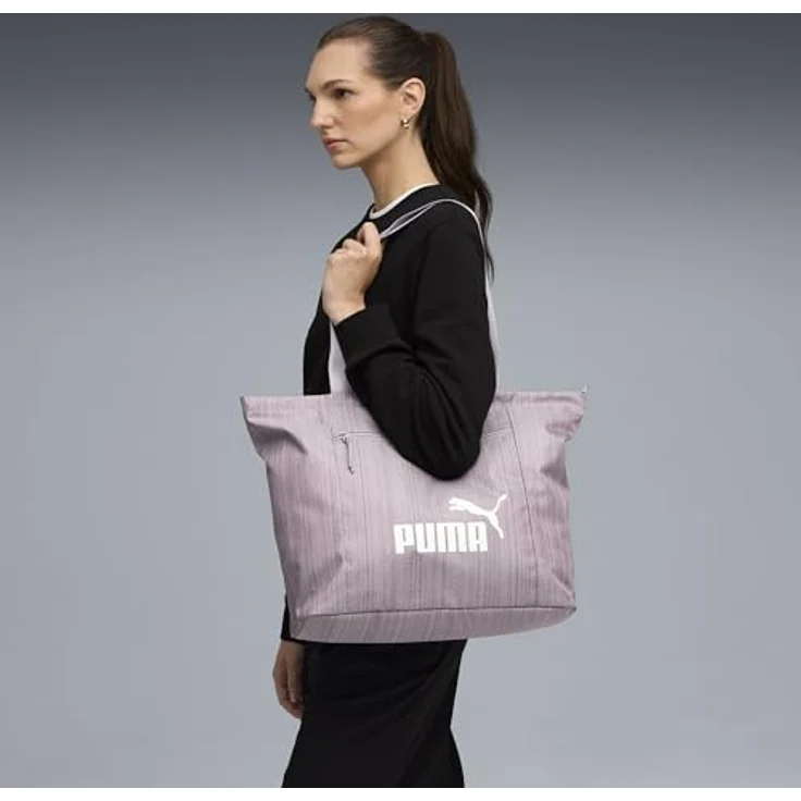 PUMA Shopper Base 19 l Damen Einkaufstasche mit geräumigem Hauptfach und Reißverschlusstaschen, Schwarz – Bild 3