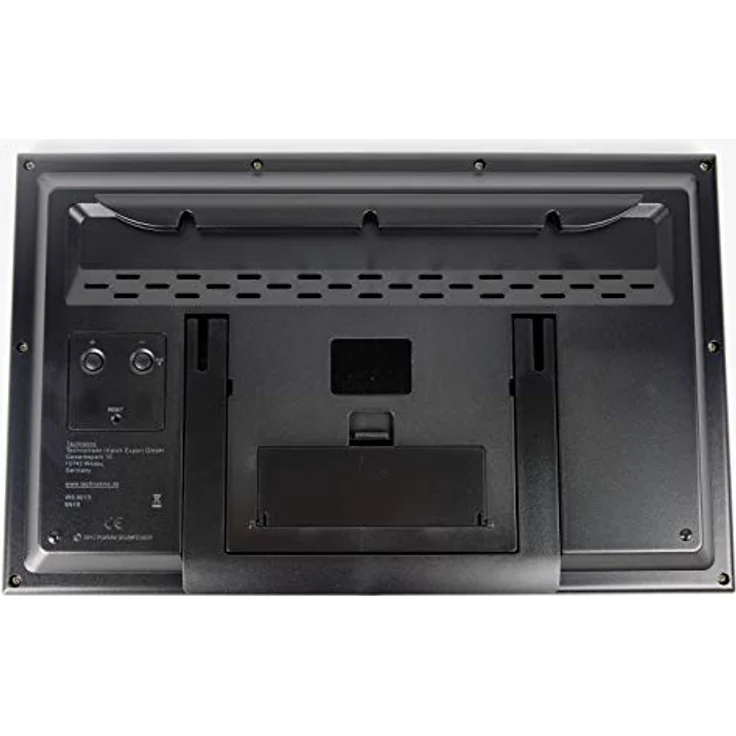 Technoline WS 8013 - digitale, moderne Designer XL Funkwanduhr, schlanker Rahmen, Temperaturanzeige, JUMBO LCD Display, 37 cm x 27 cm, silber – Bild 3