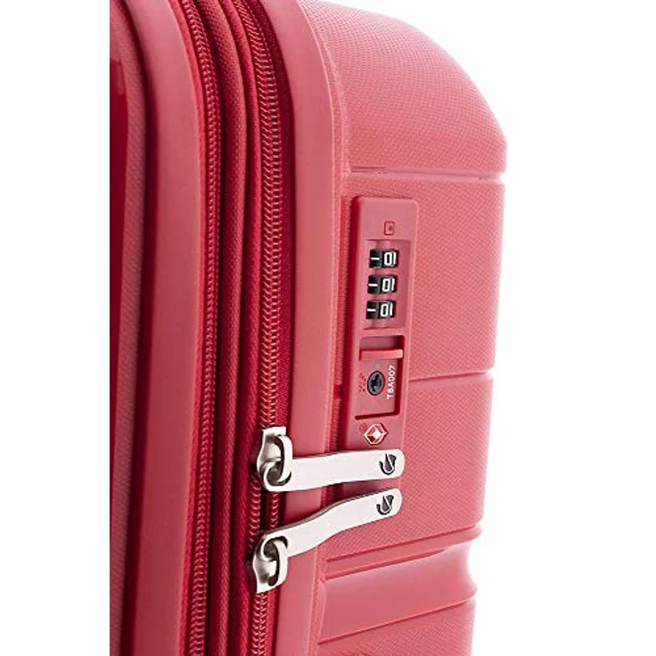 Wüsthof Koffer 3800 4 Rollen Trolley 77 cm mit Dehnfalte, Rot (105 l, XL) – Bild 5