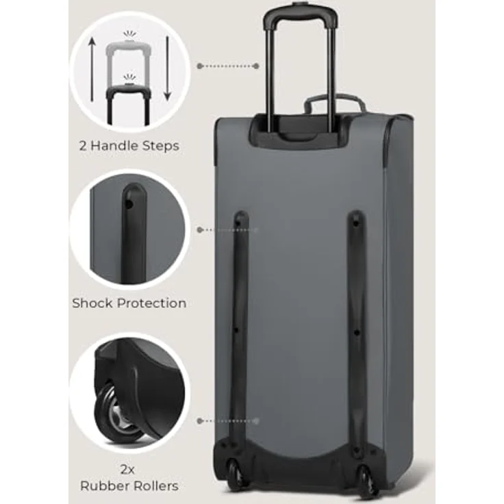 Redolz Duffle Essentials 2 Rollen Reisetasche 71 cm grey – Bild 4