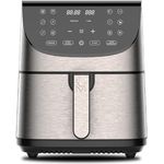 MasterPRO Rocket 700 | Freidora Sin Aceite de 7 L y 1700 W | Pantalla LED Táctil y Cesta Antiadherente | 80-200ºC | Negra