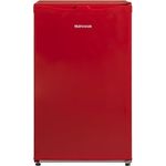 TELEFUNKEN Kühlschrank mit Gefrierfach/Eiswürfelfach | Freistehend | 89 Liter Nutzinhalt | Kühlschrank klein mit Gemüsefach | LED-Beleuchtung | Türanschlag wechselbar | CF-33-101-R2 rot