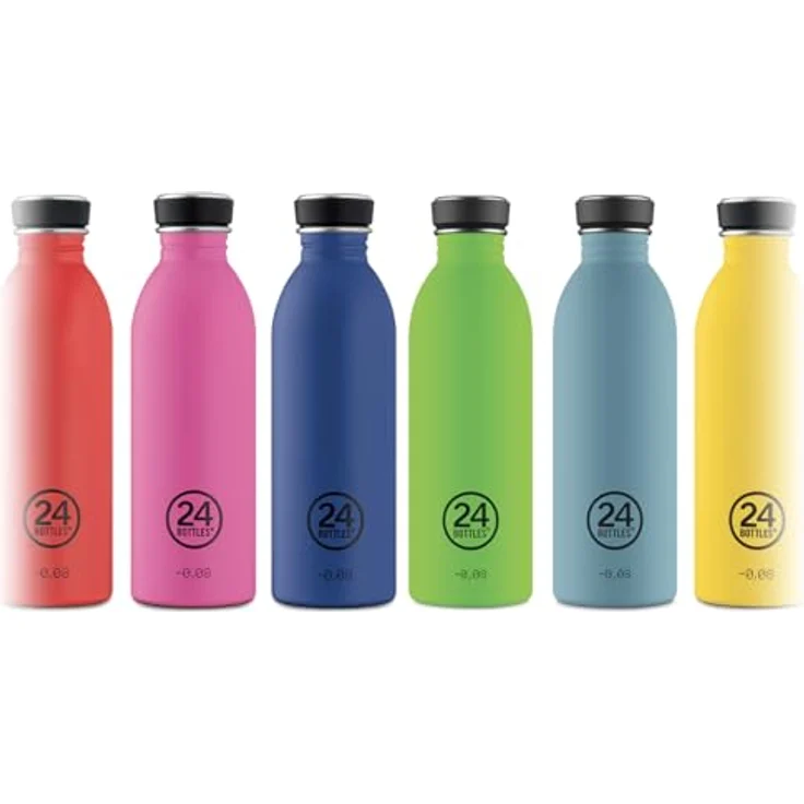 24 Bottles Urban Bottle Brushed Steel, Edelstahl Trinkflasche 250ml im Industrial-Look – Bild 4