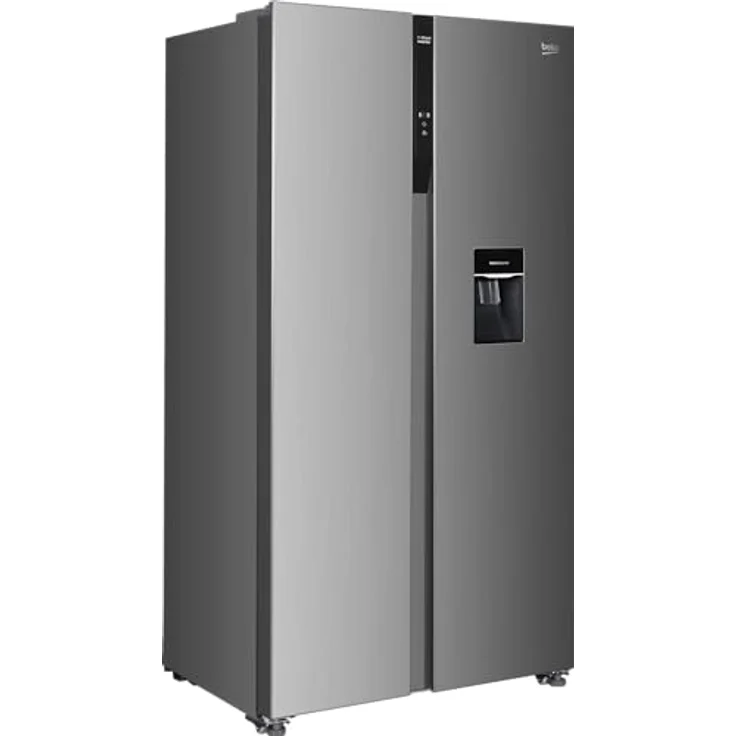 Beko GNO5322WDXPN Side-by-Side Kühlschrank mit Gefrierschrank, 532 l Gesamtvolumen, 347 l Kühlbereich, 185 l Gefrierbereich, NoFrost, Wasserspender, Edelstahl – Bild 2