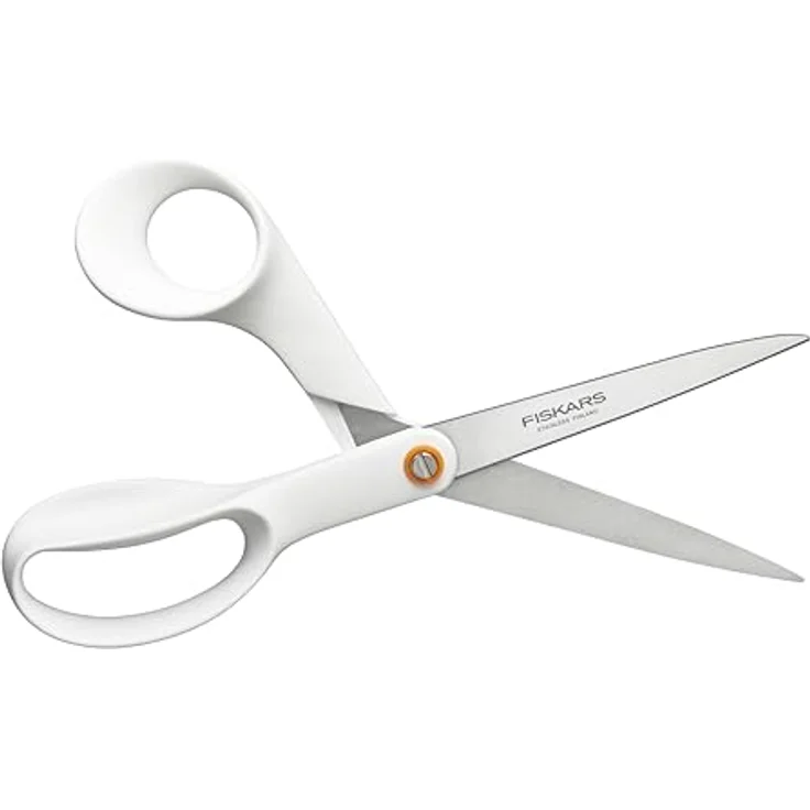 Fiskars Universalschere, Gesamtlänge: 21 cm, Qualitätsstahl-Kunststoff, Functional Form, Weiß, 1020412 – Bild 3